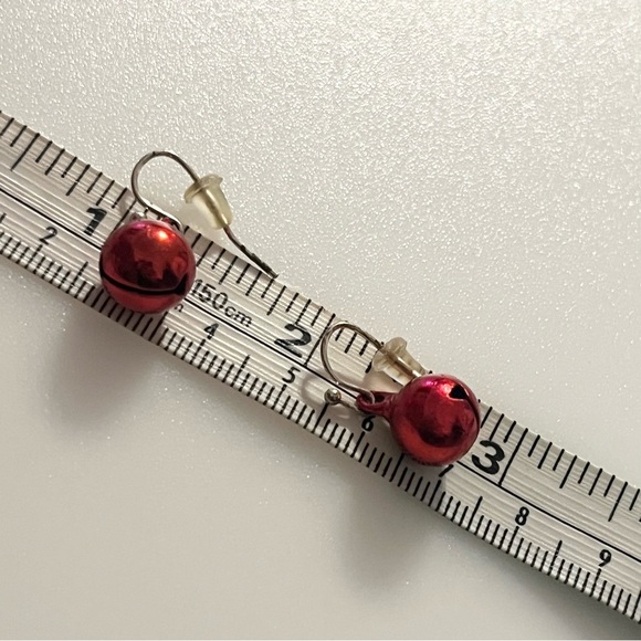 4 Vintage Sets of Holiday Christmas Jingle Bells Dangle Drop Earrings - Picture 15 of 16